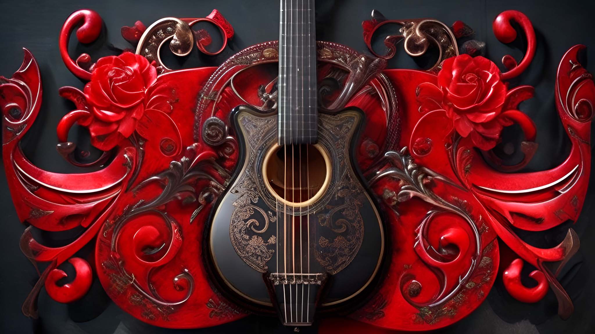 fondo guitarra flamenca