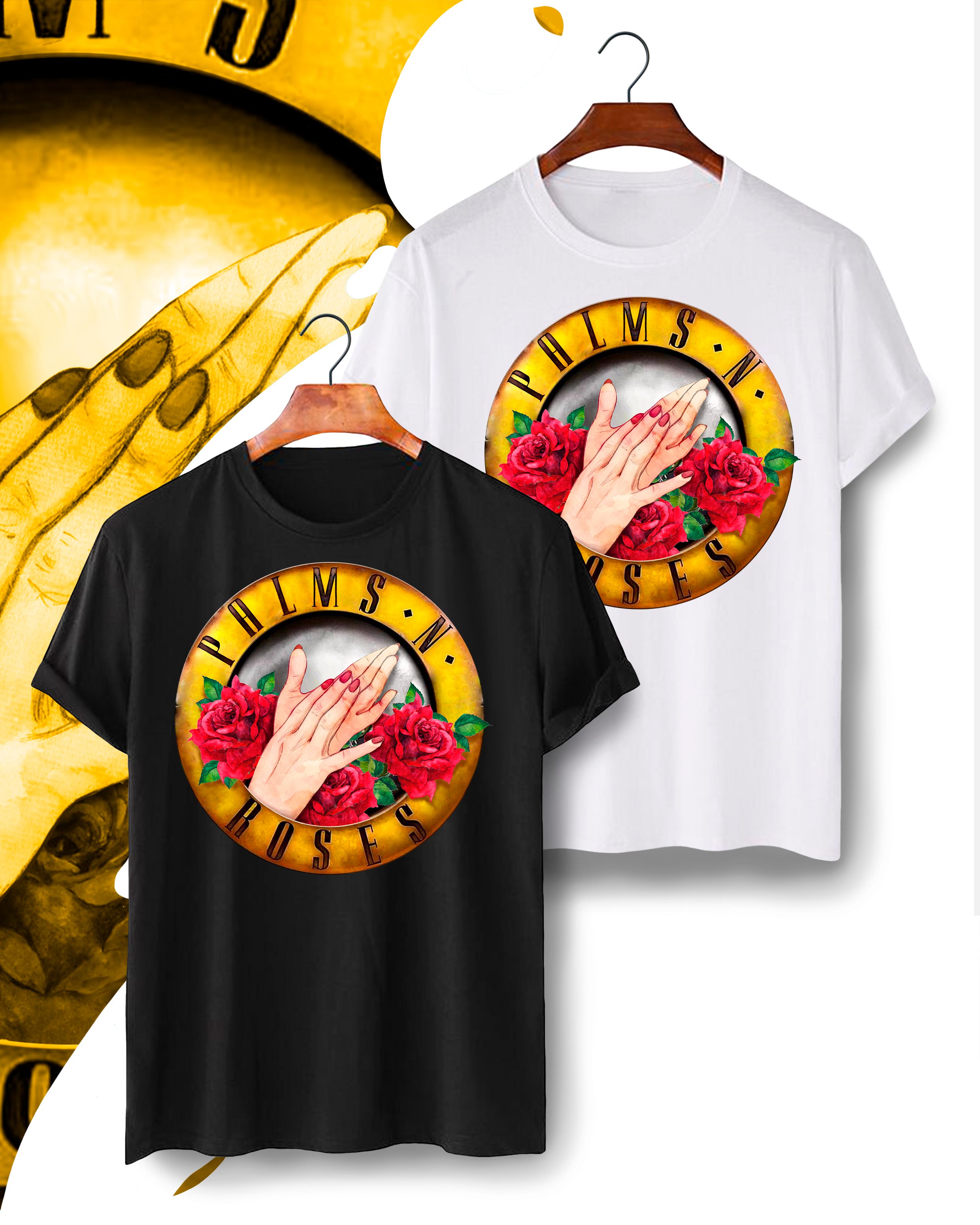 Camiseta Flamenca con el icono de Guns and roses