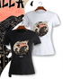 Camiseta mujer de godzilla en Cadiz estilo  japones