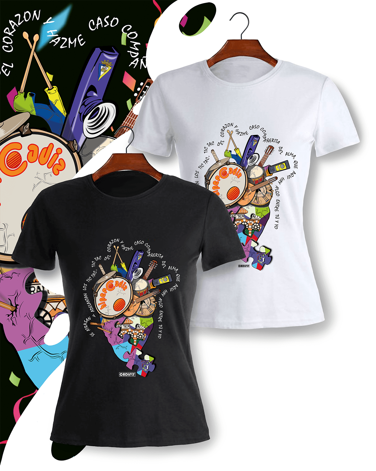 Camiseta mujer Carnaval de Cadiz