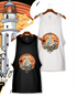 Camiseta de tirantes con un diseño de Cadiz del Faro de Trafalgar