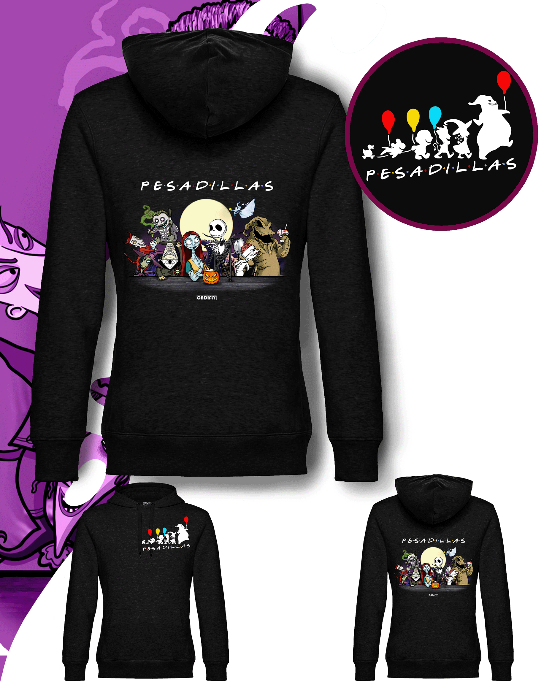 Sudadera de Pesadillas de Tim Burton