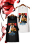 Camiseta de Tirantes con el Diseño Friki de Tarantino de la pelicula pulp fiction
