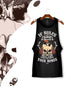 Camiseta Tirantes Rockera con un diseño de calavera