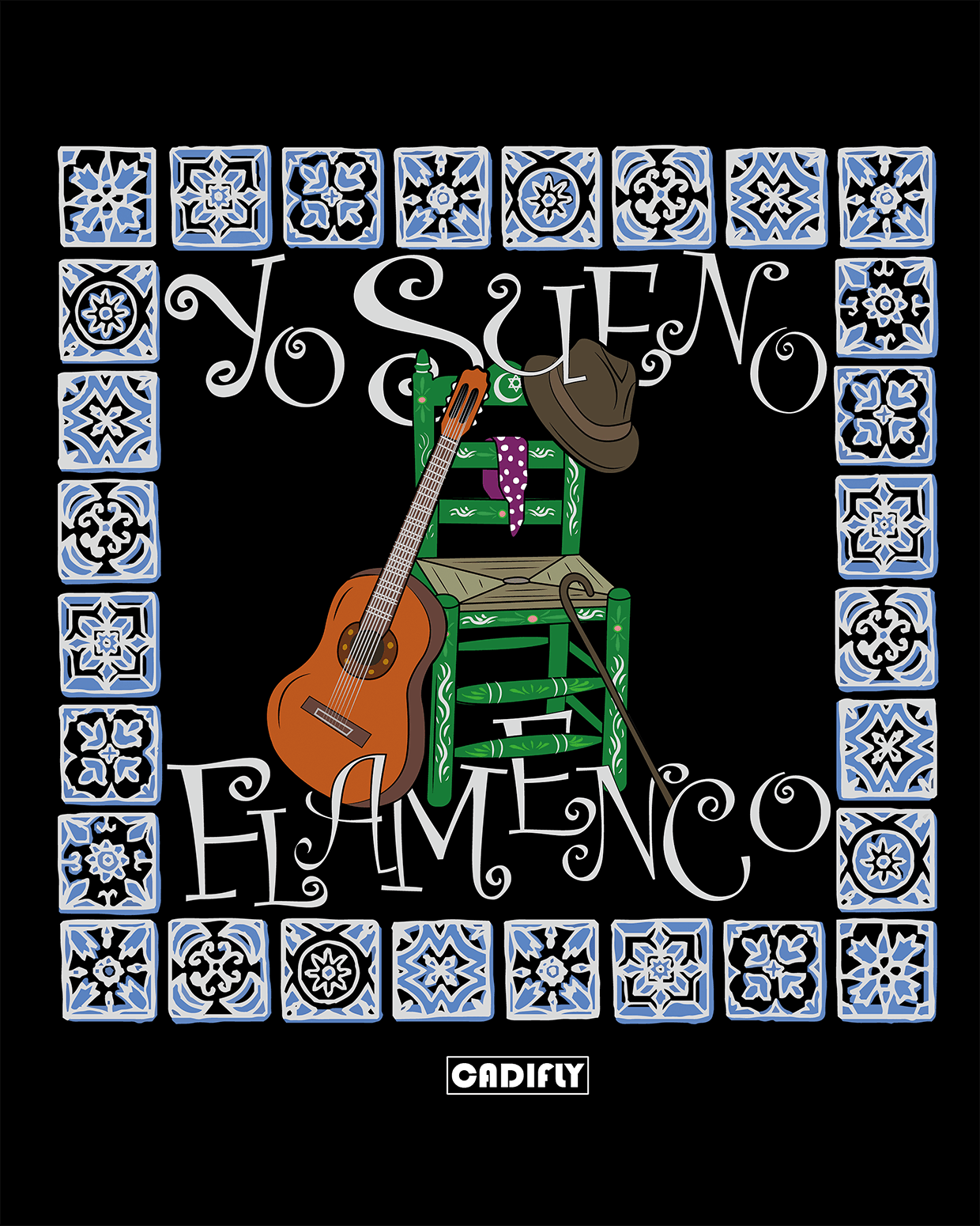 Diseño Flamenco de la cancion del Barrio 