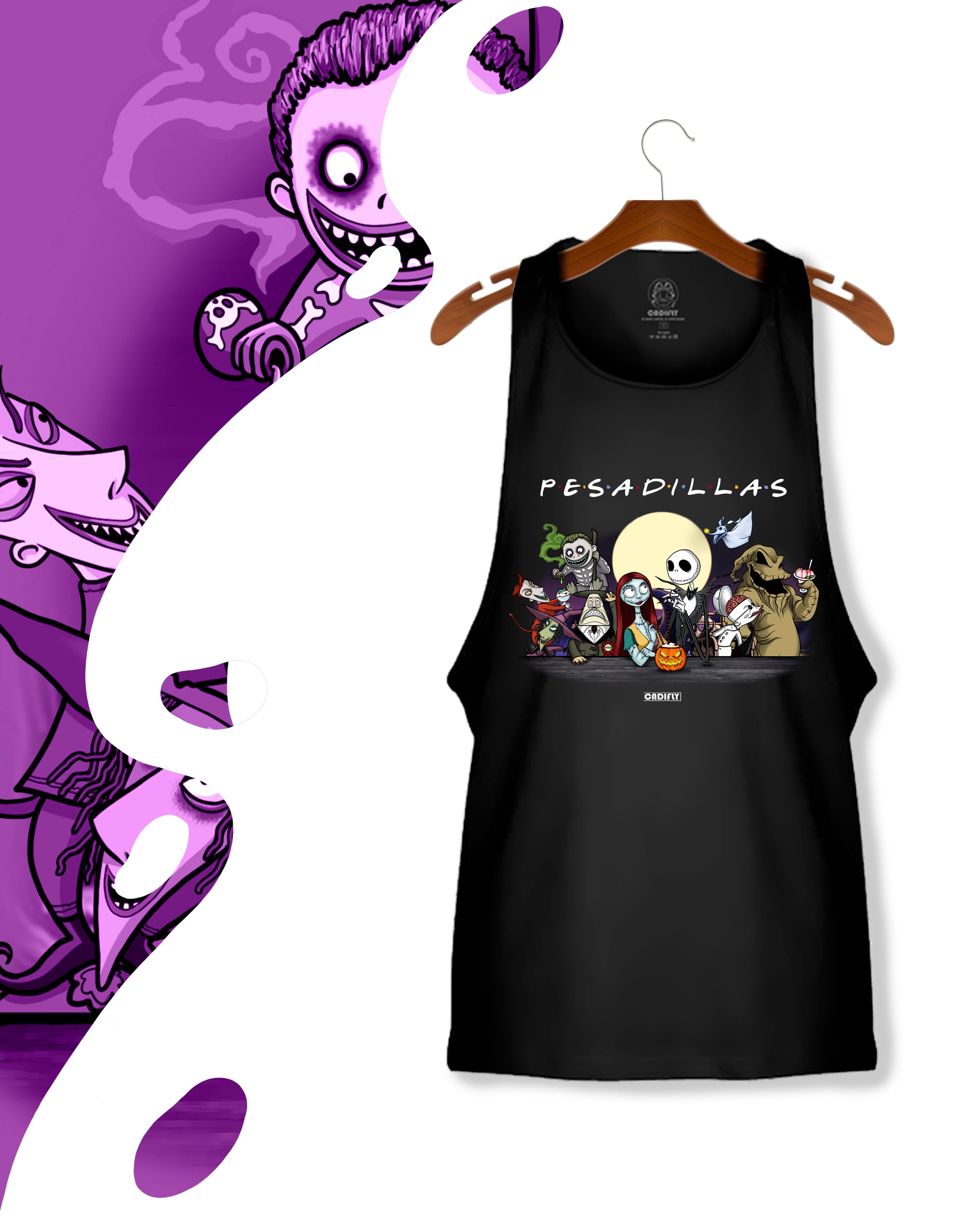Camiseta de Tirantes Friki con el diseño de Pesadillas