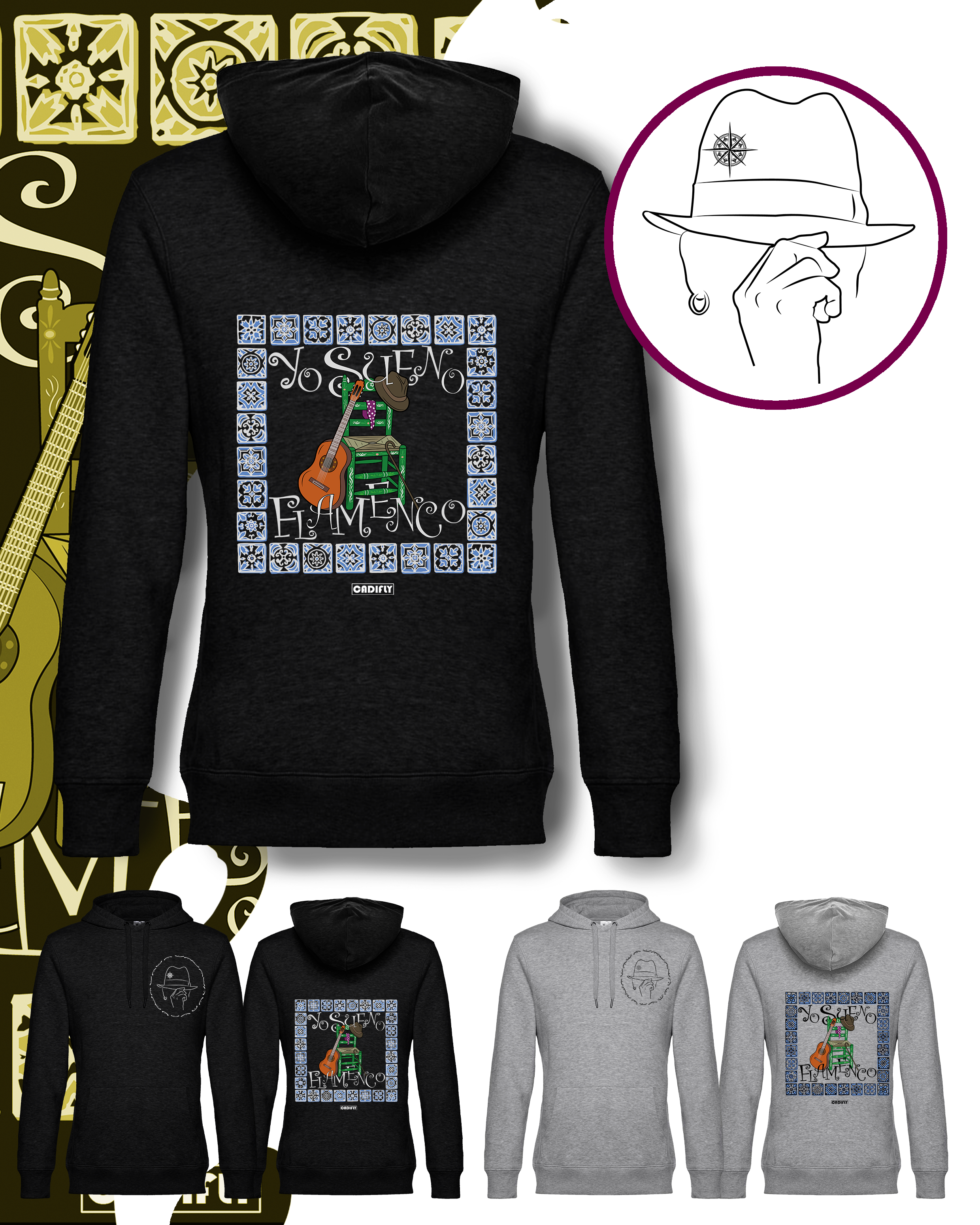 Sudadera Flamenca del Barrio Yo sueno flamenco